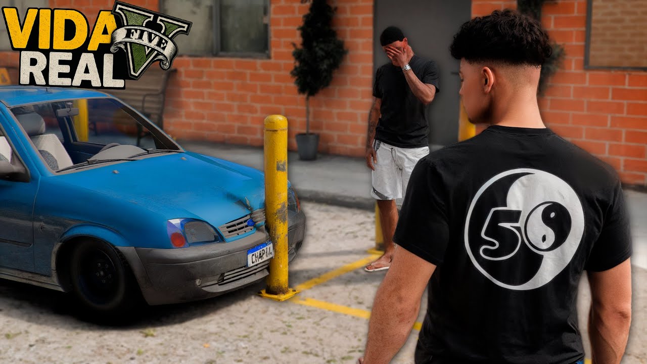 GTA V - VIDA REAL | MEU AMIGO ACABOU COM MEU CARRO NOVO. - #29