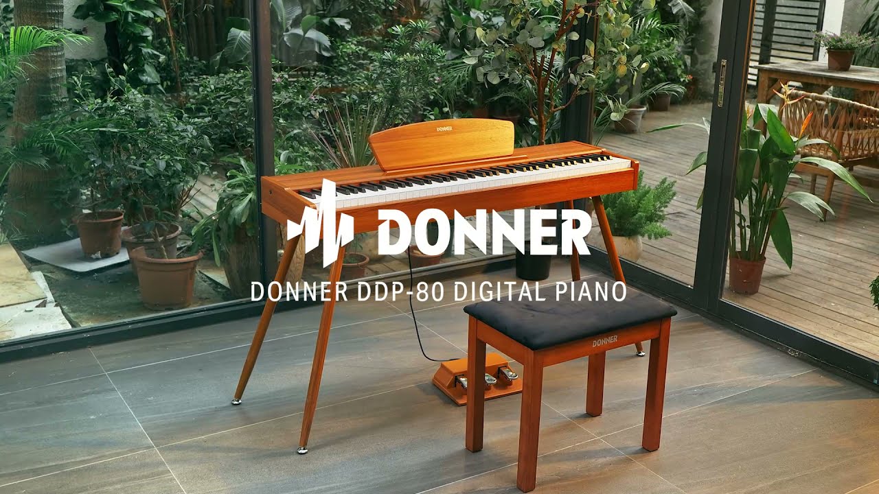 Modern Home Aesthetic & Classic Piano Quality, Donner DDP-80 Digital Piano丨Donner Spotlight