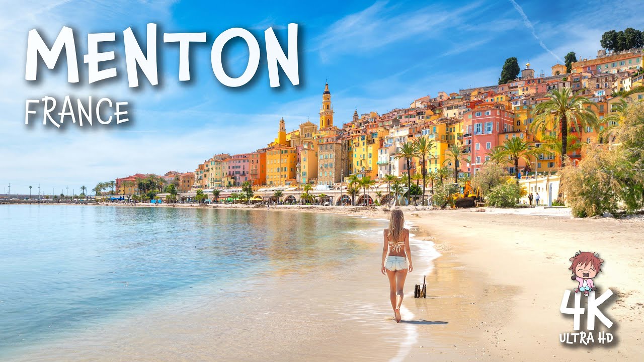 Explore Menton, France 🇫🇷 in 4K | Seaside Promenade & Old Town Tour