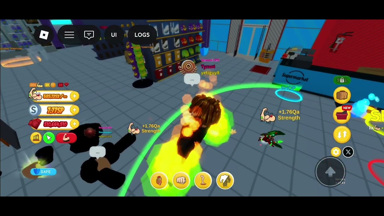 Getting villian rep in Get Huge SIMULATOR!