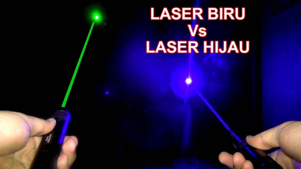 EKSPERIMEN LASER BIRU Vs LASER HIJAU