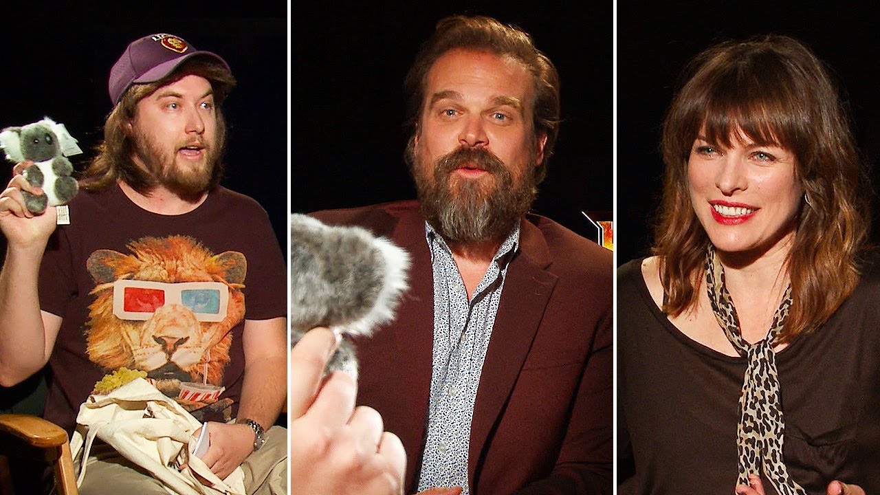 Ozzy Man & David Harbour & Milla Jovovich Interview + GUESS THE AUSSIE SLANG