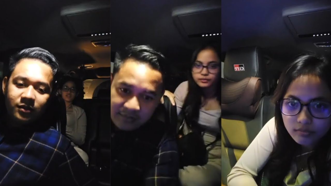 Putri Isnari dan Ajis tiba dibandara dijemput kakak ipar pulang kedondong