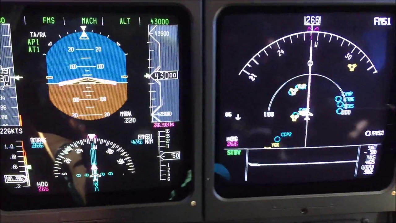 Gulfstream IV-SP Cockpit Returning Home from Europe