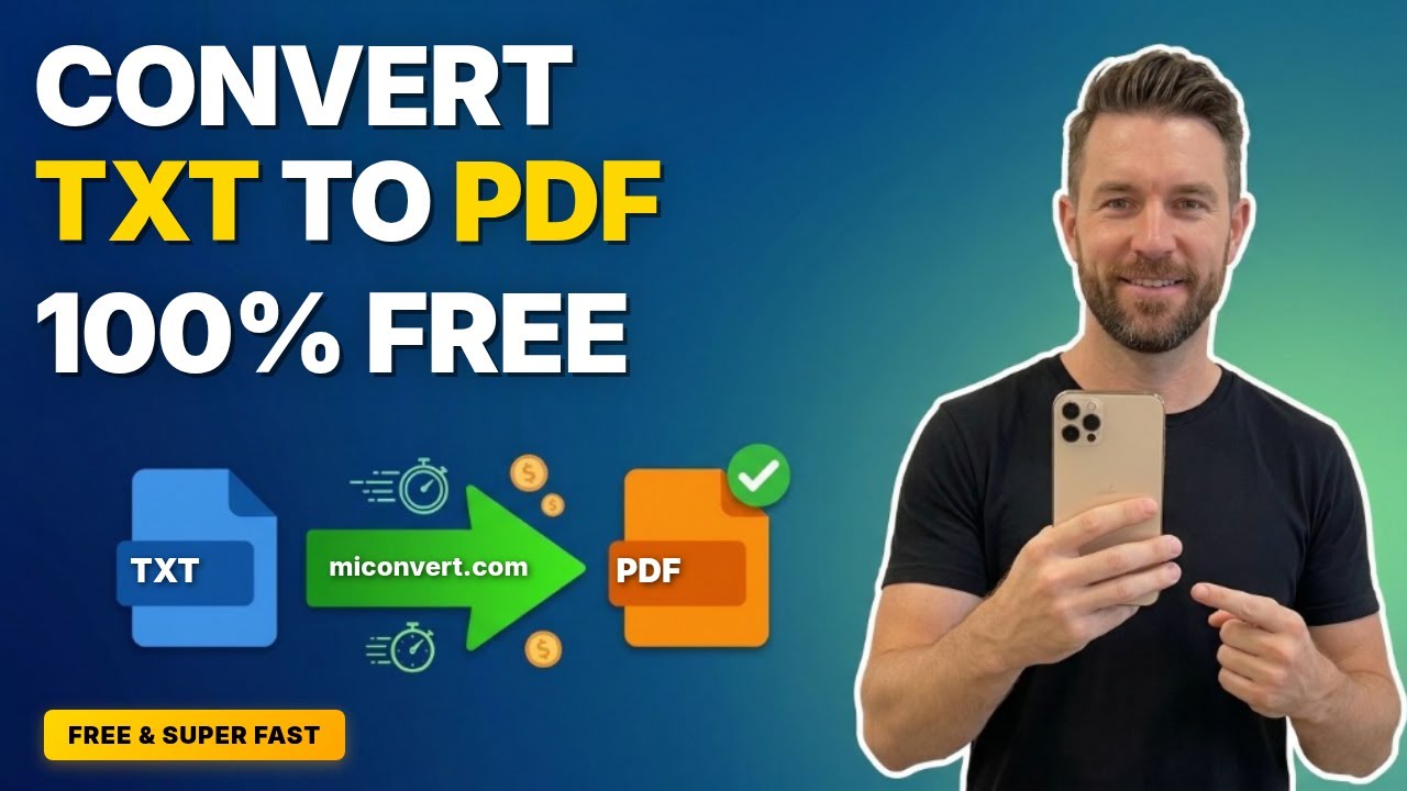 Free TXT to PDF Converter Online &mdash; Quick Tutorial