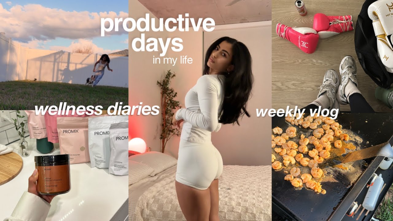 wellness diaries: 5am mornings, productive days, a week in my life, balance & slowing down