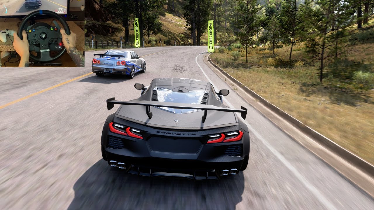 Chevrolet Corvette Stingray VS JDM Cars Race | Forza Horizon 5 Steering Wheel Gameplay