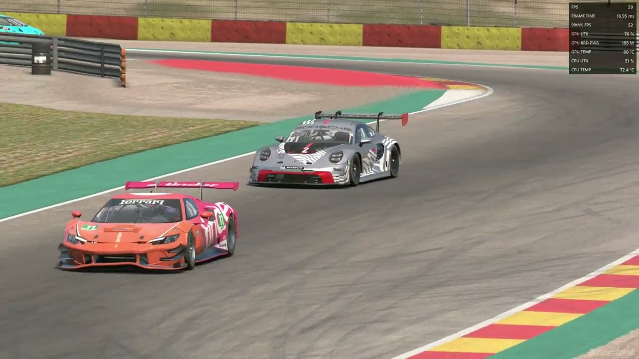 Iracing Porsche GT3 R  P7 Aragon