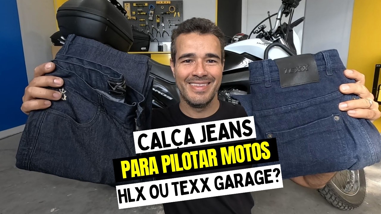 CALÇA JEANS COM PROTETORES EM KEVLAR - QUAL A MELHOR TEXX OU HLX