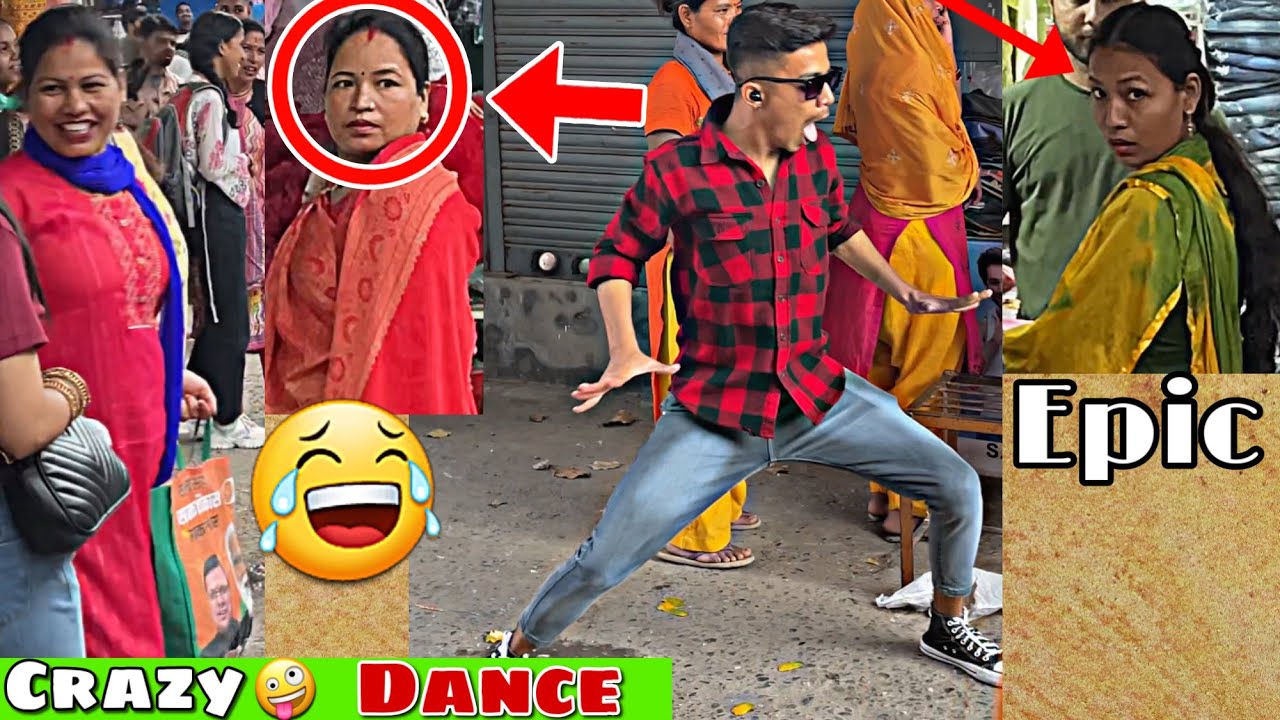 Prank on Public🤣||Cute Girls reaction😃❤️||Dance in Public🤪||Crazy dance in Public🤪✌️ 