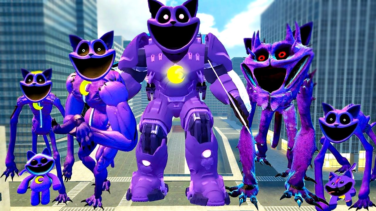 EVOLUTION OF  NEW CURSED MECHA TITAN  CATNAP POPPY PLAYTIME CHAPTER 3 VS ZOONOMALY In Garry's Mod!