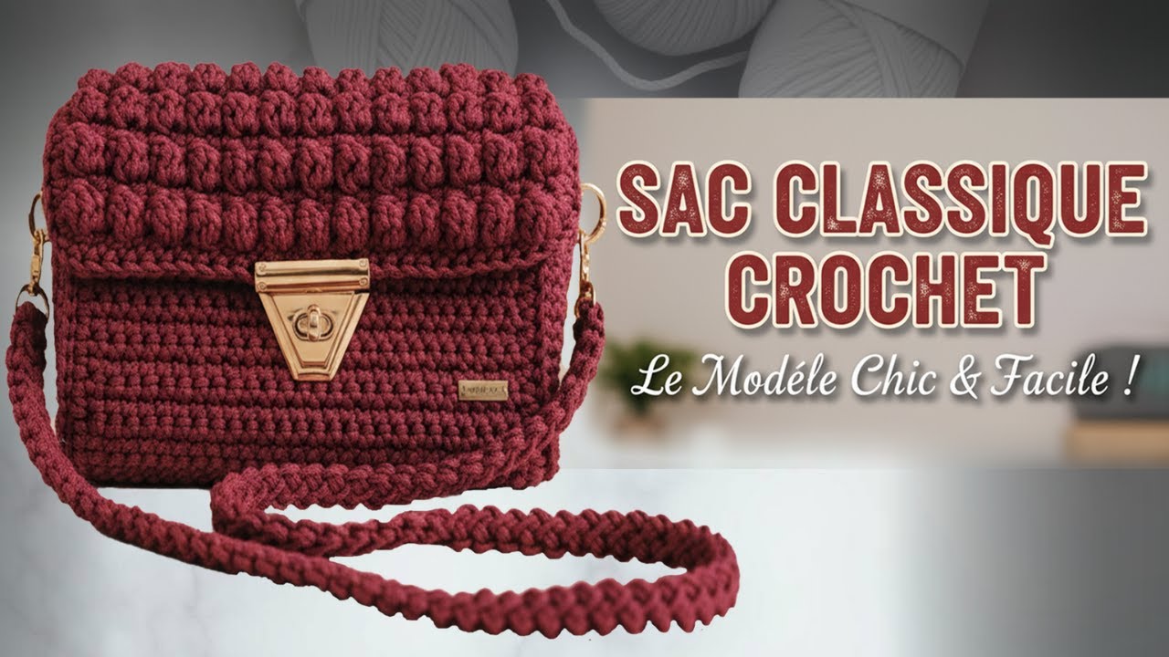Tuto sac crochet Tuto sac en laine fait main 🧶 | Facile à faire même pour débutant