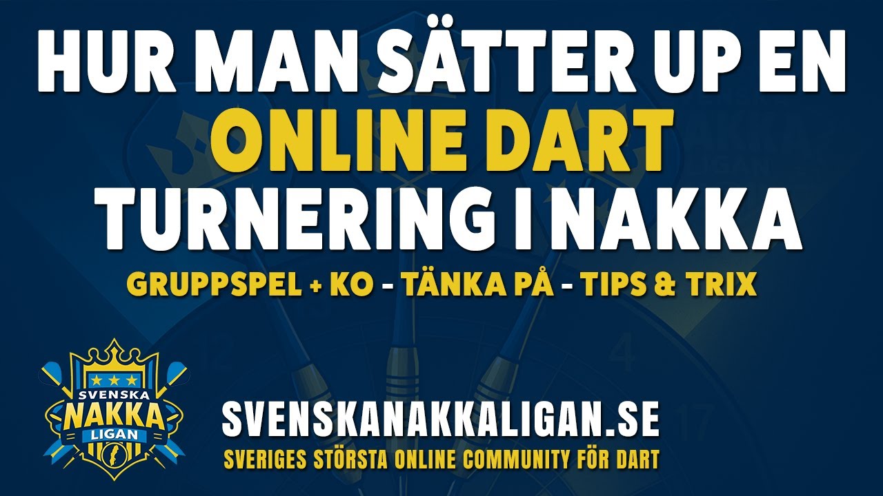 GUIDE: S&aring; s&auml;tter du upp en online‑turnering p&aring; Nakka.com  - Komplett guide f&ouml;r Svenska Nakka Ligan