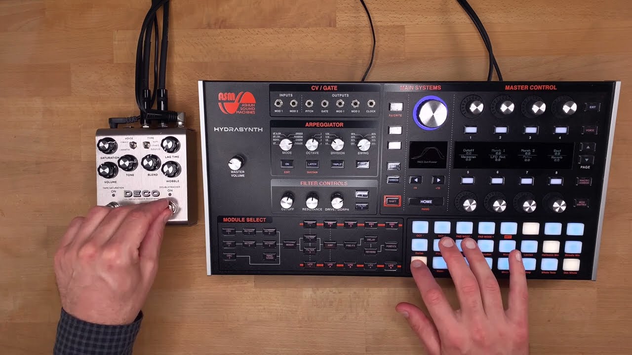 Strymon Deco V2 Sound Demo (no talking) with ASM Hydrasynth