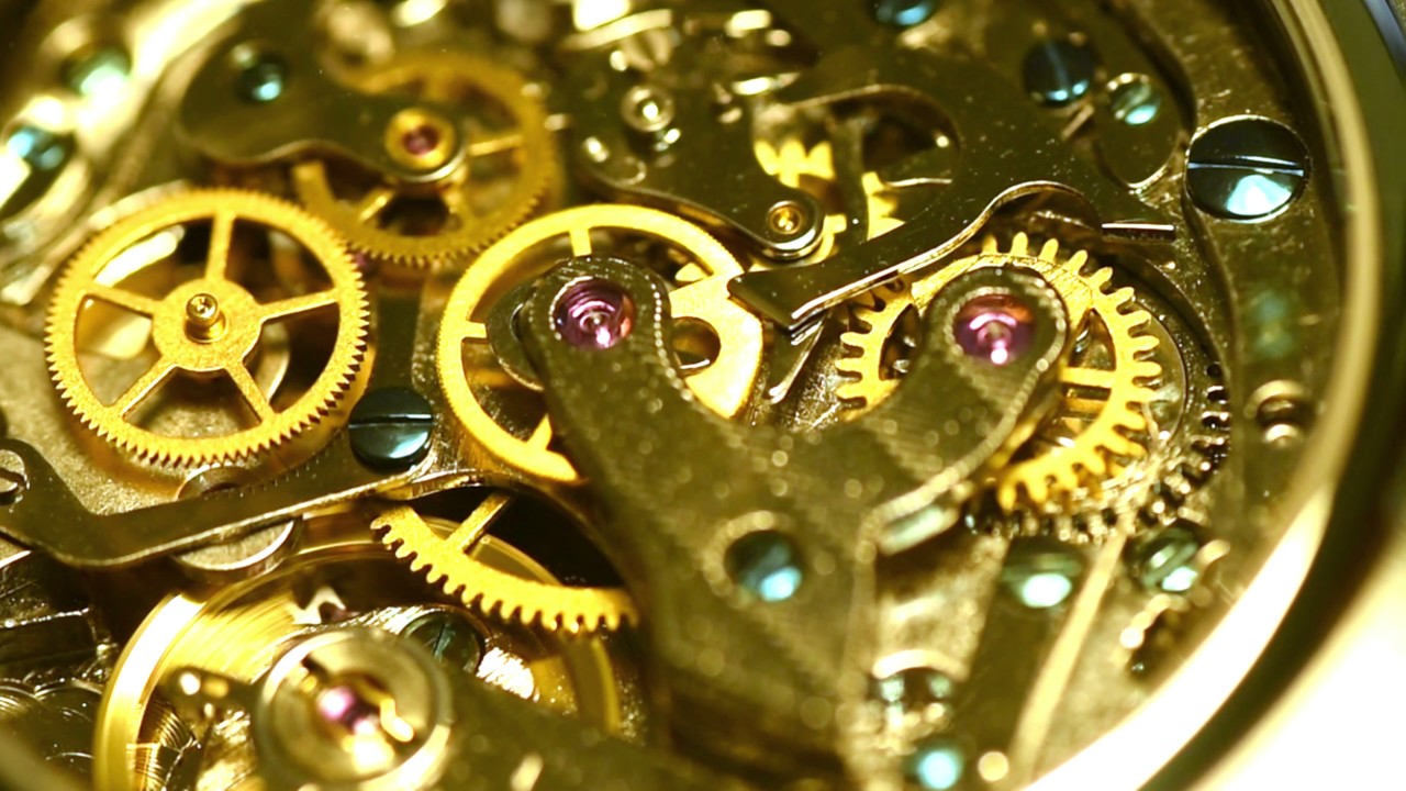 Clock Gears Moving