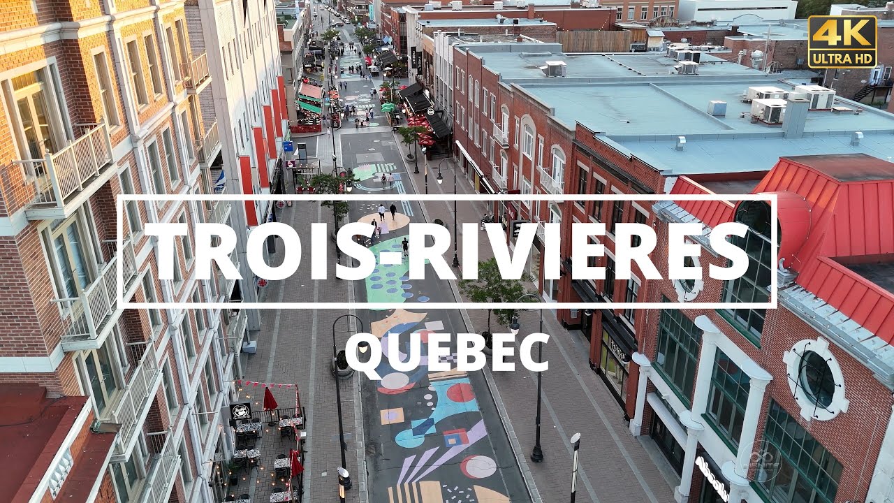 Trois-Rivieres, Quebec - [4K] Drone Tour