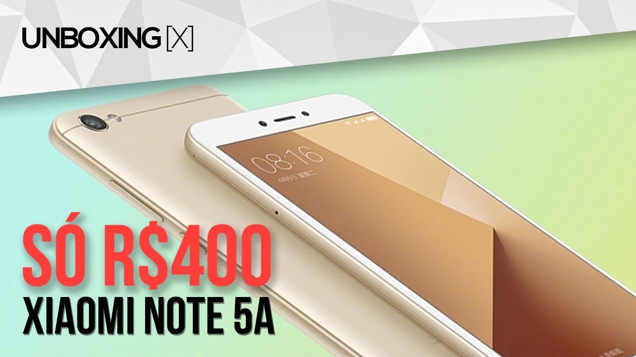 SÓ R$441! Celular da Xiaomi BOM e BARATO com Snapdragon! - Xiaomi Redmi Note 5A UNBOXING