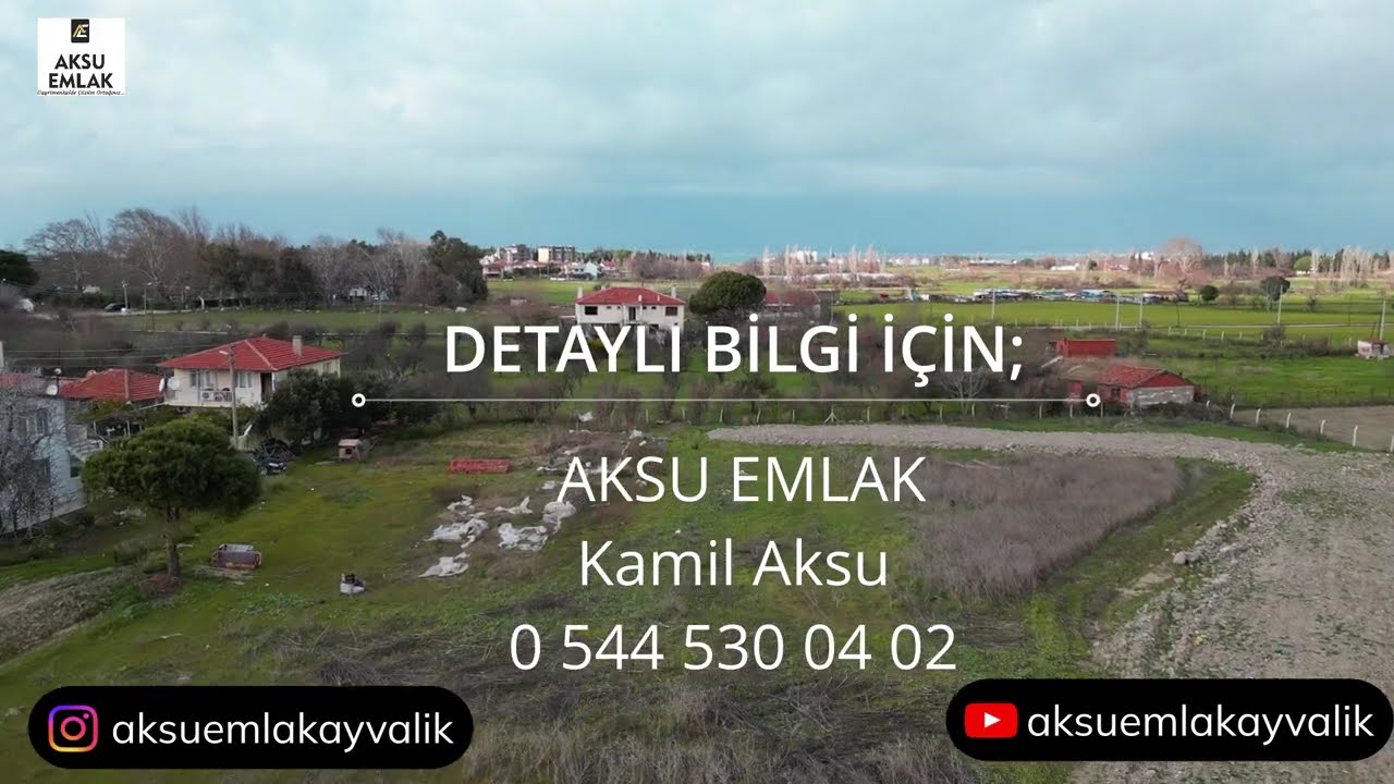 Burhaniye Ören'de Deniz Manzaralı 12 Villalık Arsa