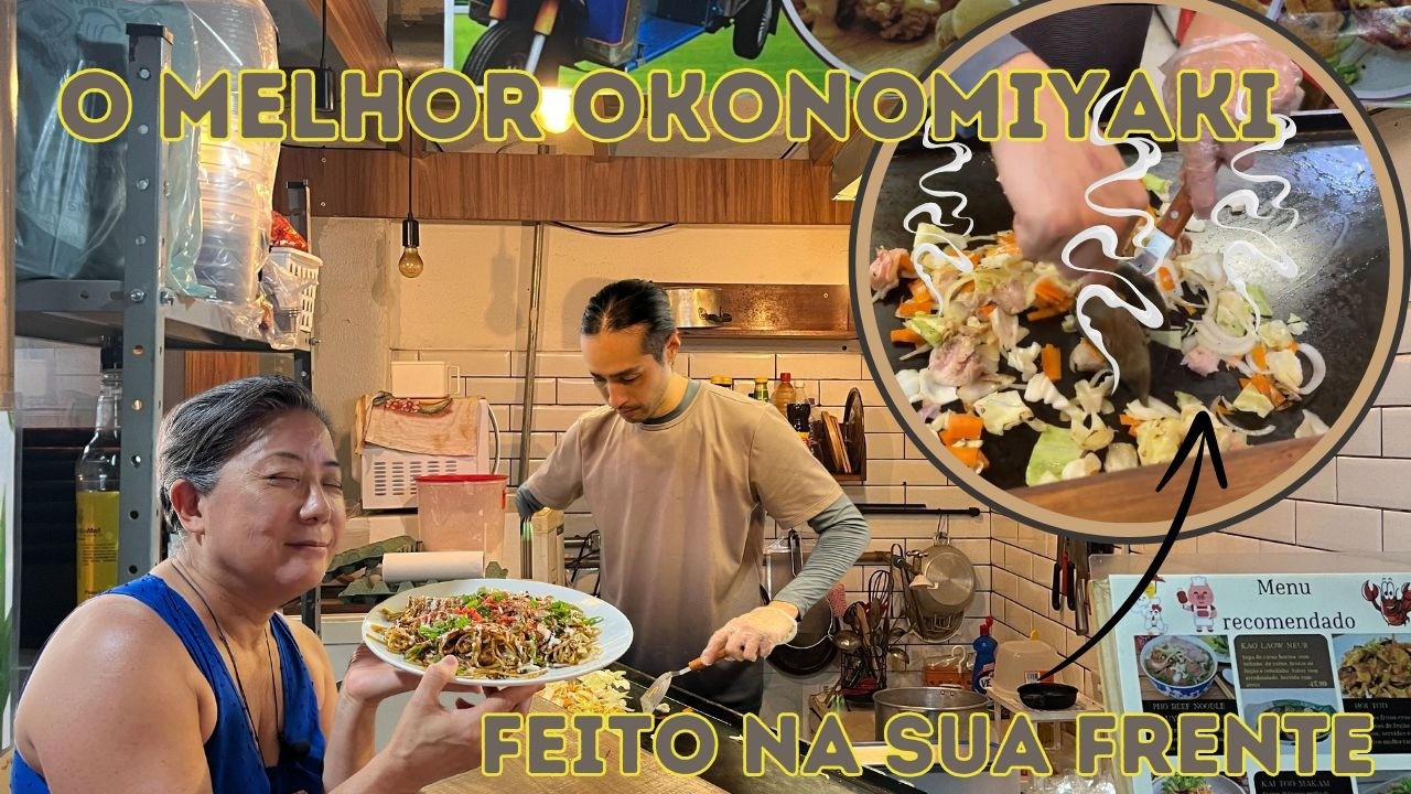 TESOURO ACHADO na LIBERDADE: Shu-Chan e seu AUTÊNTICO OKONOMIYAKI RAÍZ!