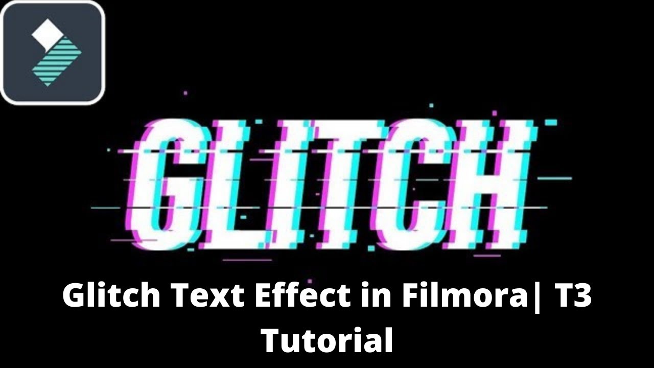 Create GLITCH Text Effect in Wondershare Filmora 9 | T3 Tutorial |