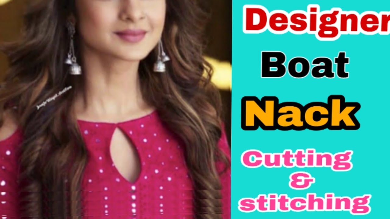 Latest kurti Boat Nack Cutting and stitching 2021 /Kurti Front Nack Making