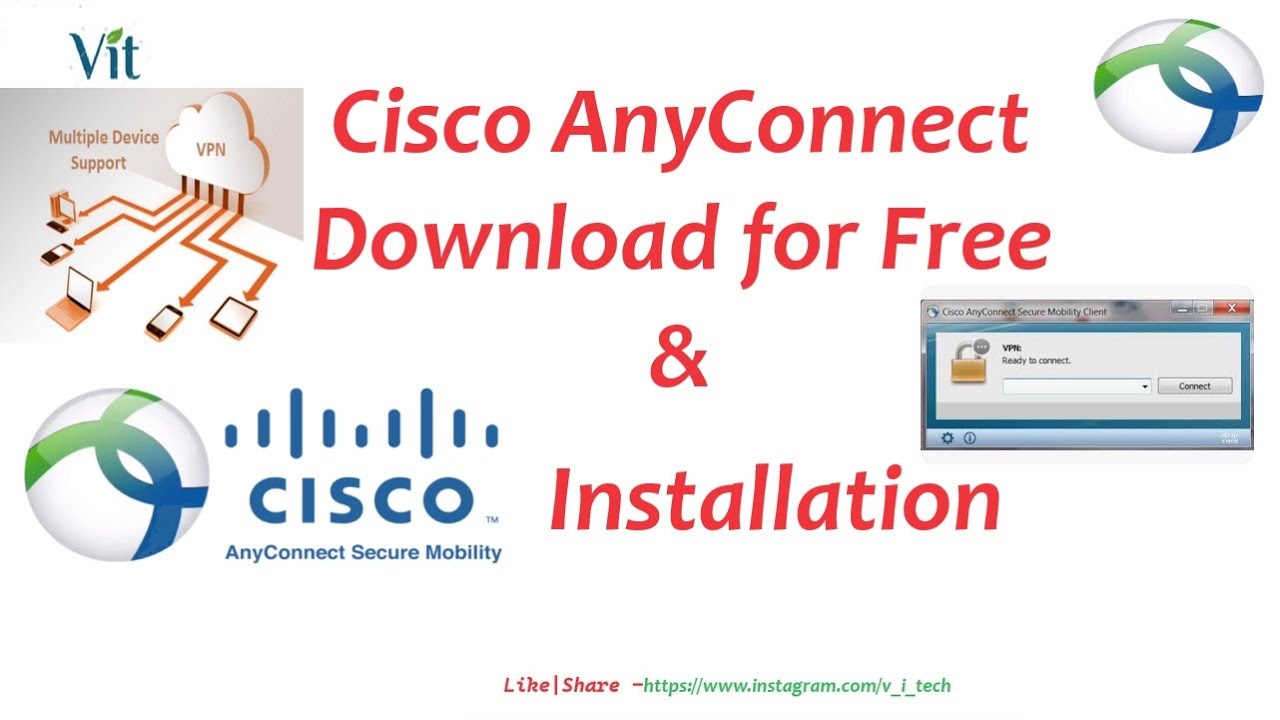 Cisco AnyConnect VPN Client Download for Free & Installation@VITechTalks| Cisco VPN