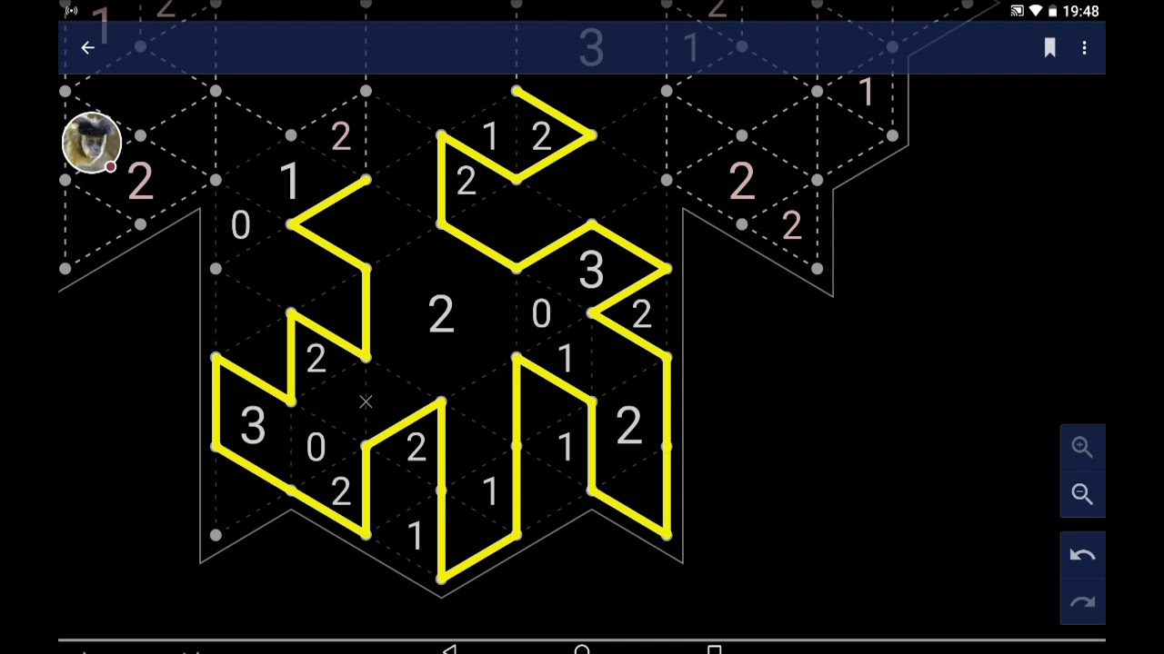 Slitherlink gameplay --- Snowflakes / Medium (4x speed, no sound)