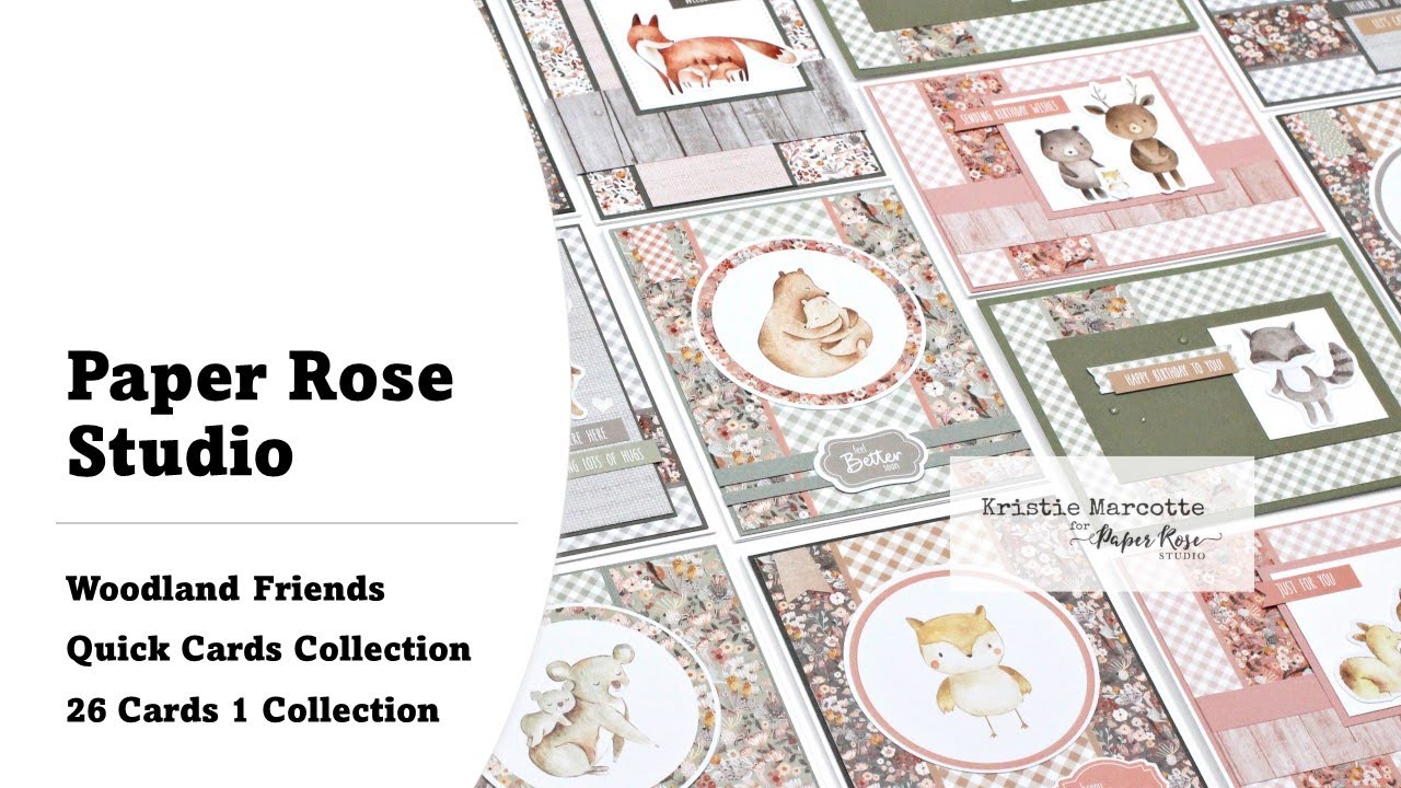 Paper Rose Studio | Woodland Friends | Quick Cards Collection
