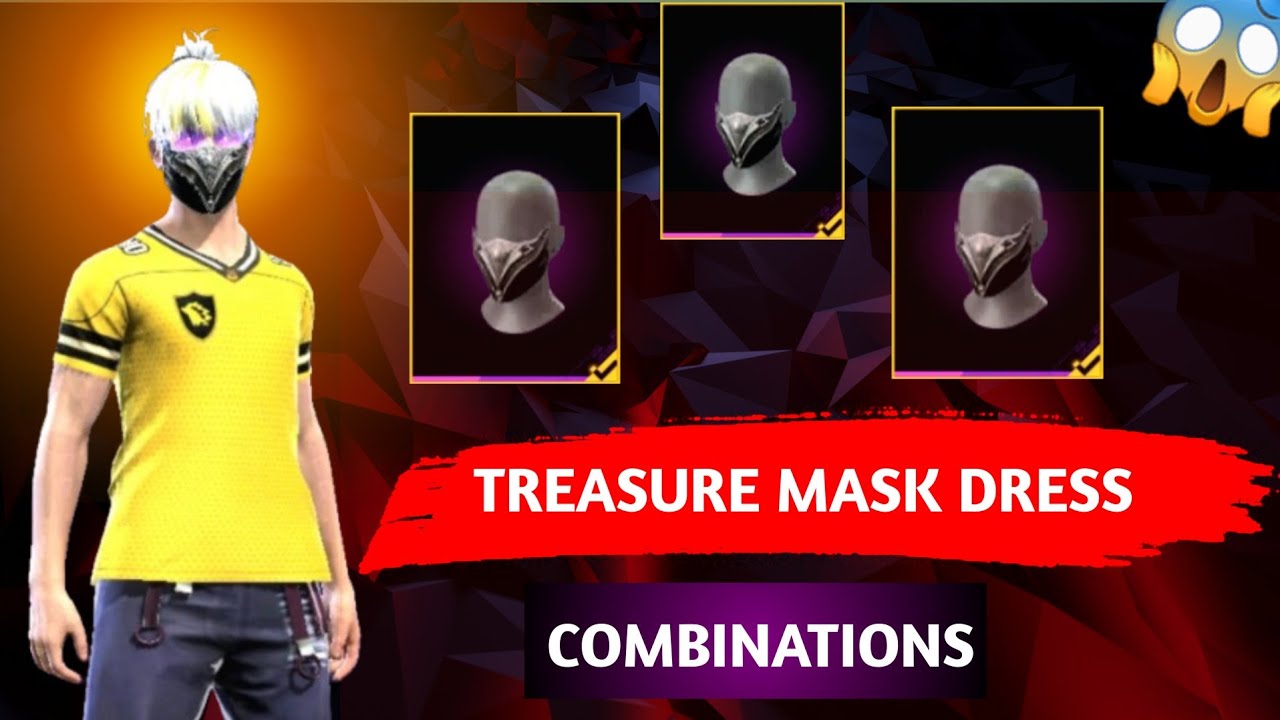 TREASURE MASK BEST COMBINATION 🤩 || NO TOP UP COMBINATION 😍 || VENOM 99 🔥 || #combination #viral #ff