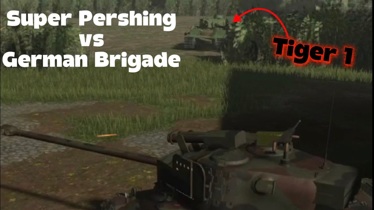 Destroying the German Brigade with the Super Pershing in MTC