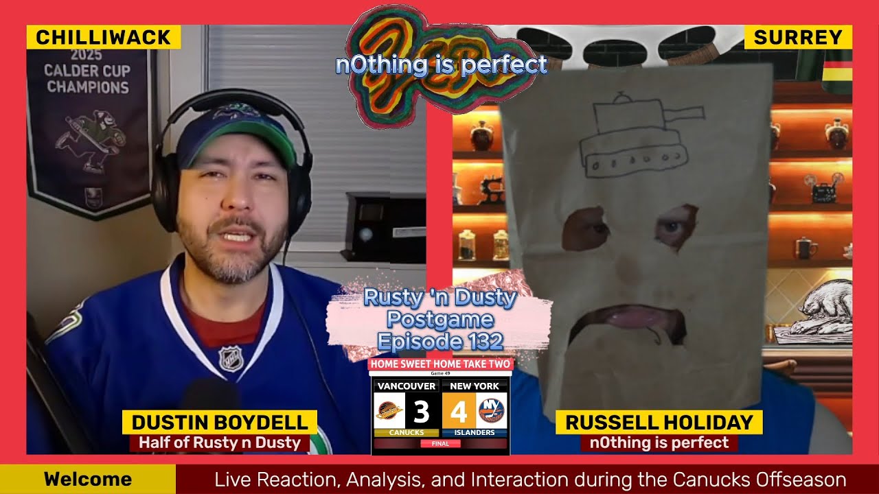 11 games in a row and counting | Canucks vs Islanders | Rusty 'n Dusty Postgame | Episode 132