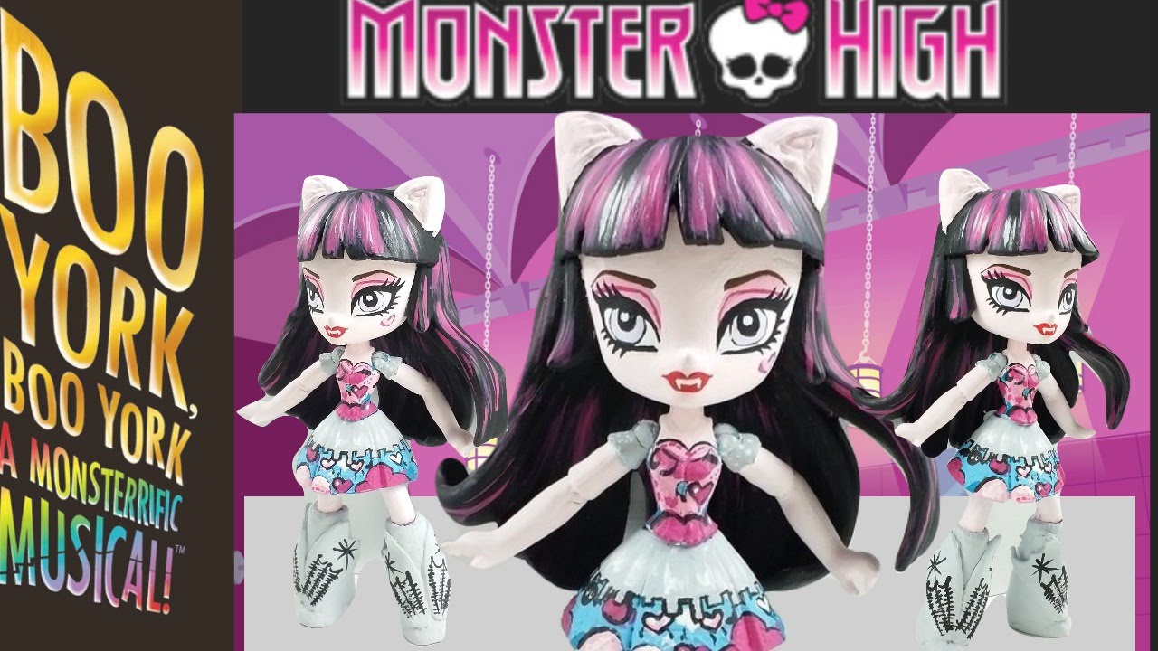 Custom Draculaura Monster High Boo York Boo York Equestria Girls Mini | Start With Toys