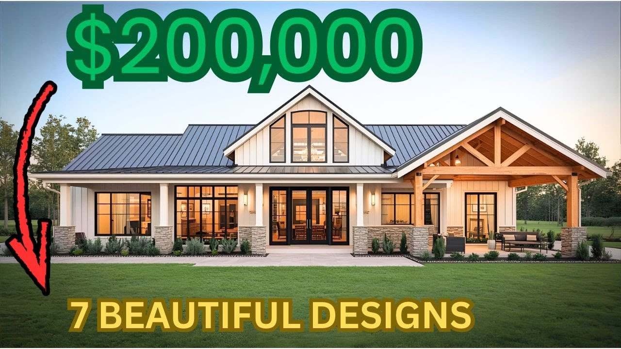 7 Stunning Barndominium Homes Under $200K | 2025 Designs (Last One is WOW!)