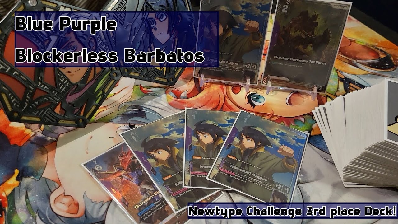 [Gundam] Took 3rd at a Newtype Challenge!! Blue Purple Blockerless Barbatos!!
