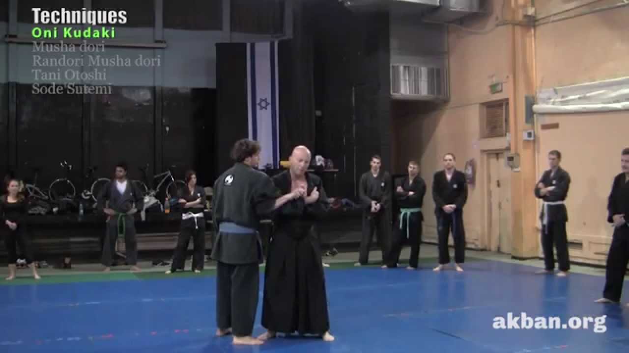 How to do Musha Dori in Randori, Tani otoshi against clinch, Sode Sutemi - Ninjutsu training, AKBAN