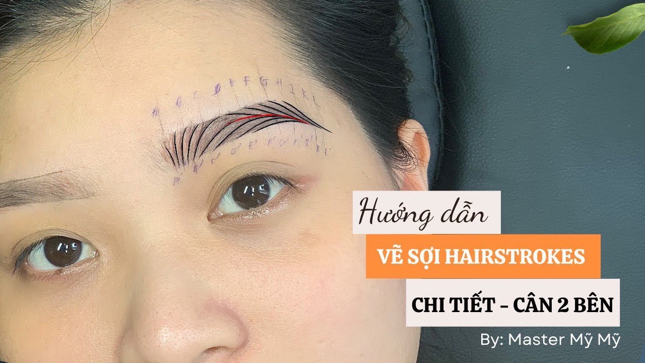 HỌC PHUN XĂM | HƯỚNG DẪN VẼ SỢI HAIRSTROKES CHI TIẾT CÙNG MASTER MỸ MỸ