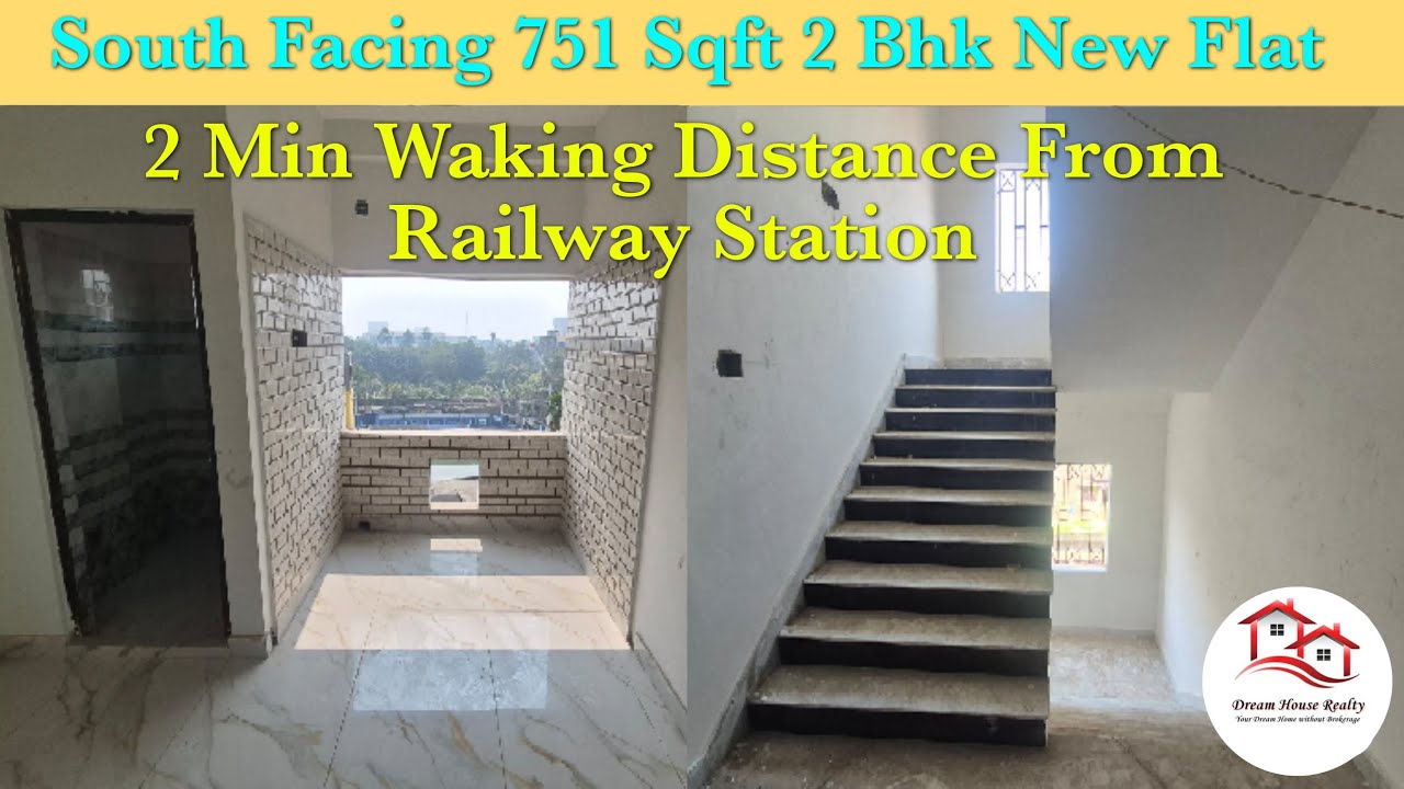 751 Sqft South Facing 2 BHK Ready to Move Flat Only 2 Min Waking Distance From Railway Station