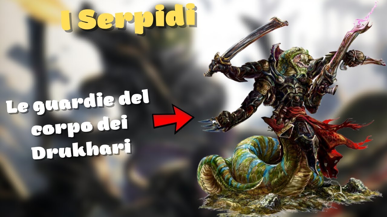 La razza aliena dei Serpidi(Sslyth): le guardie del corpo dei Drukhari - Warhammer 40.000 Lore ITA