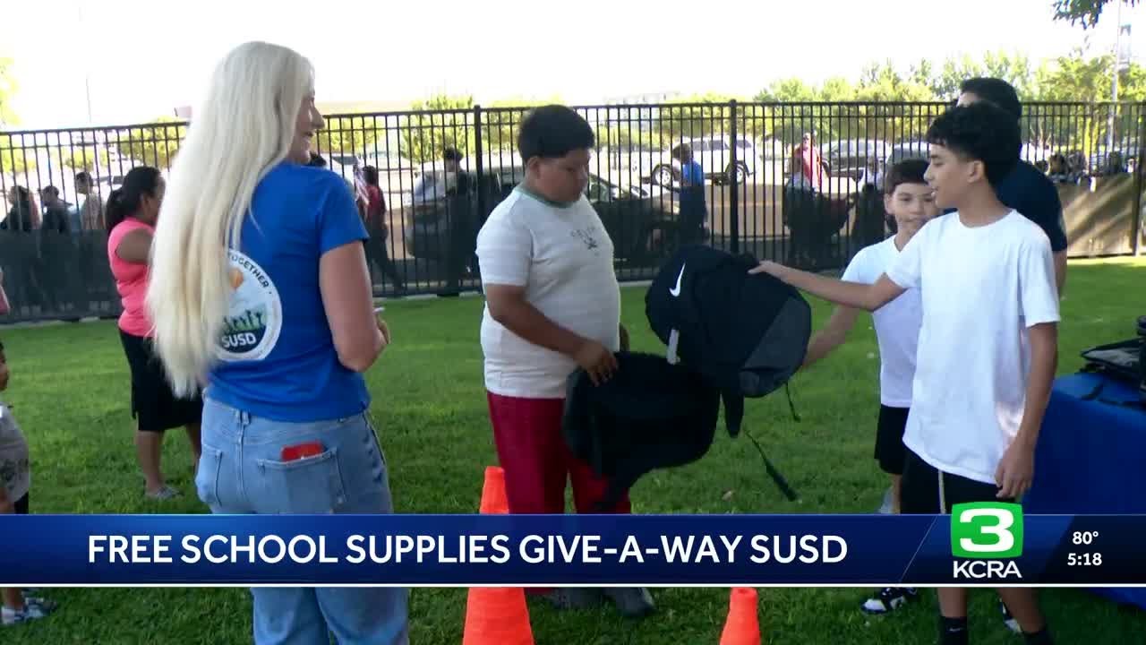 Stockton Unified back-to-school event supports hundreds of families