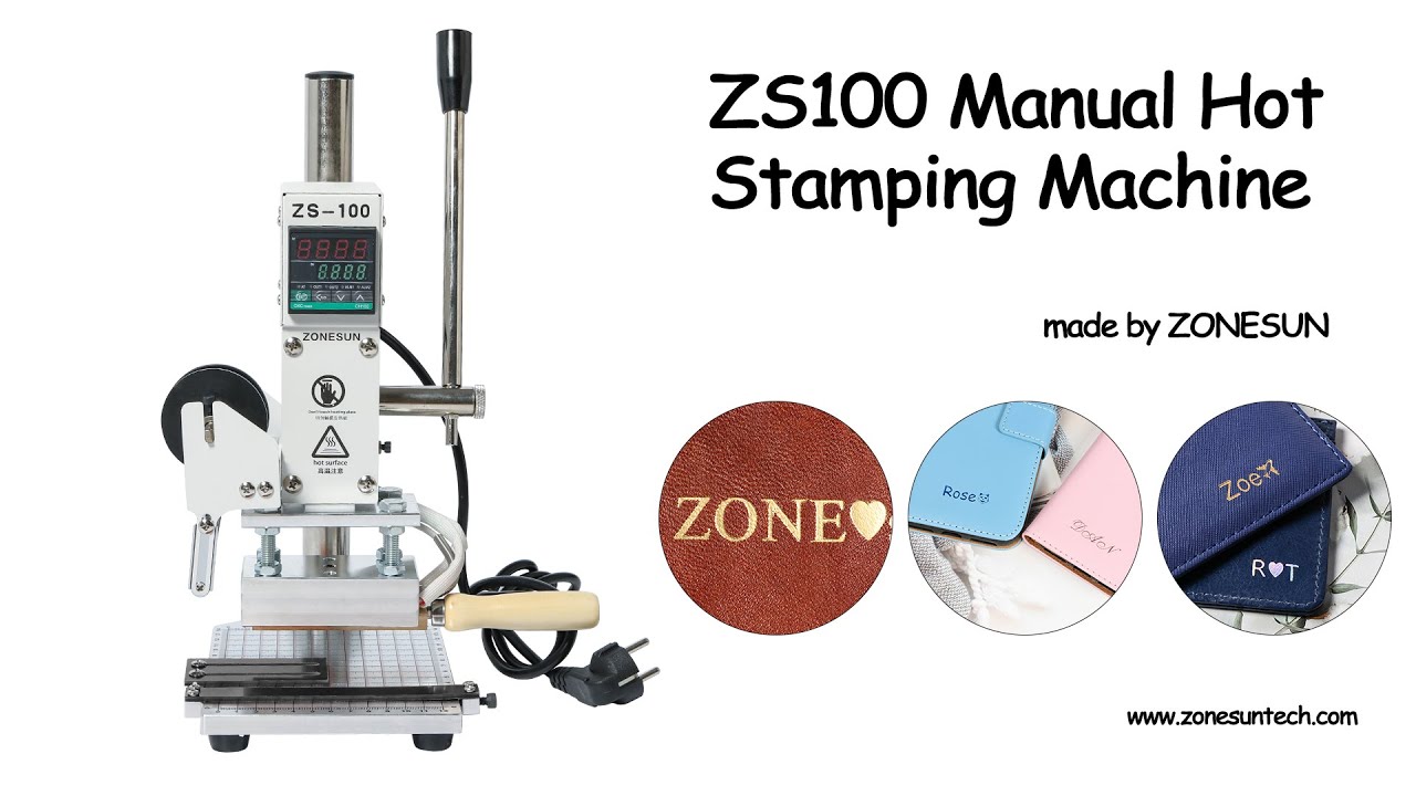 How to use ZS100 Manual Hot Stamping Machine