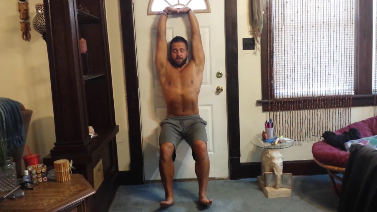 Wall sit Matt Furey style for leg strength and posture