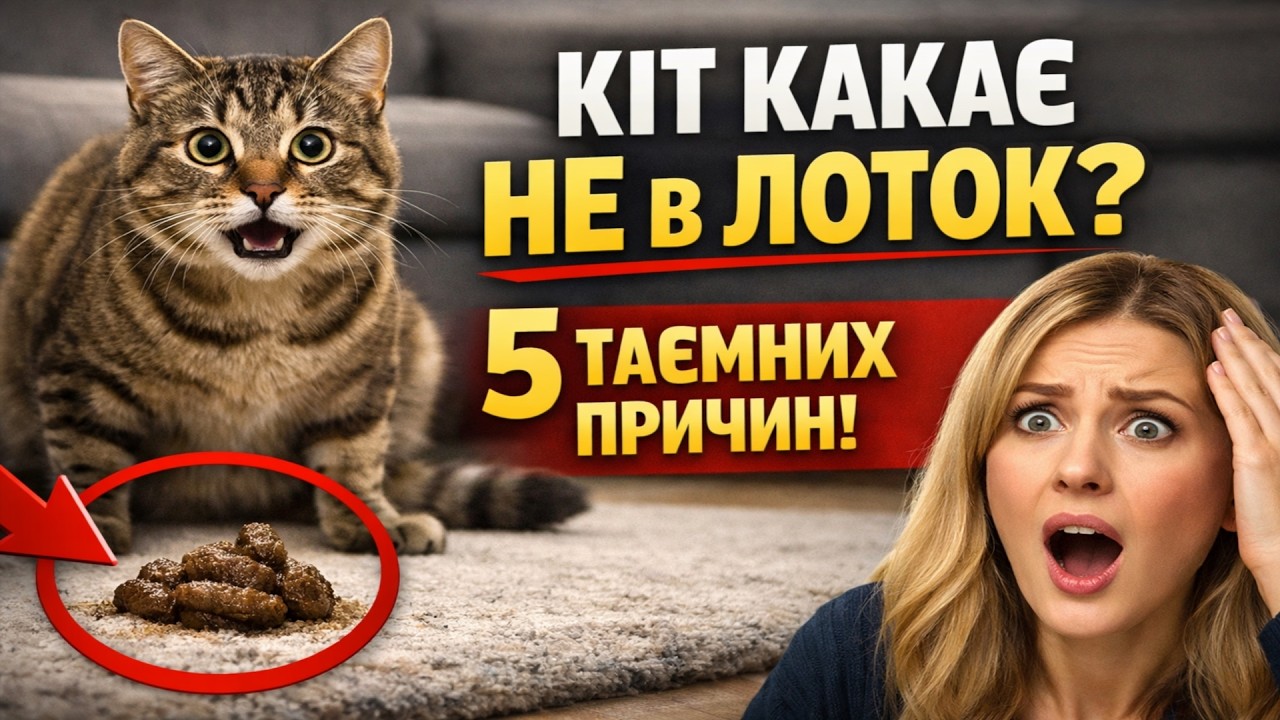 Кіт какає НЕ в лоток? 🙀 5 ТАЄМНИХ причин, про які ви НЕ здогадувались!