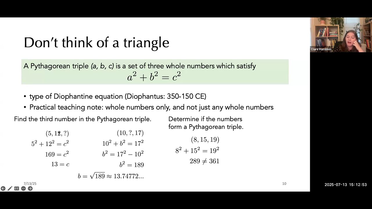 SSPI Curiosity Lab: Triples, Triangles, and Clay Tablets | Clare Hamblen