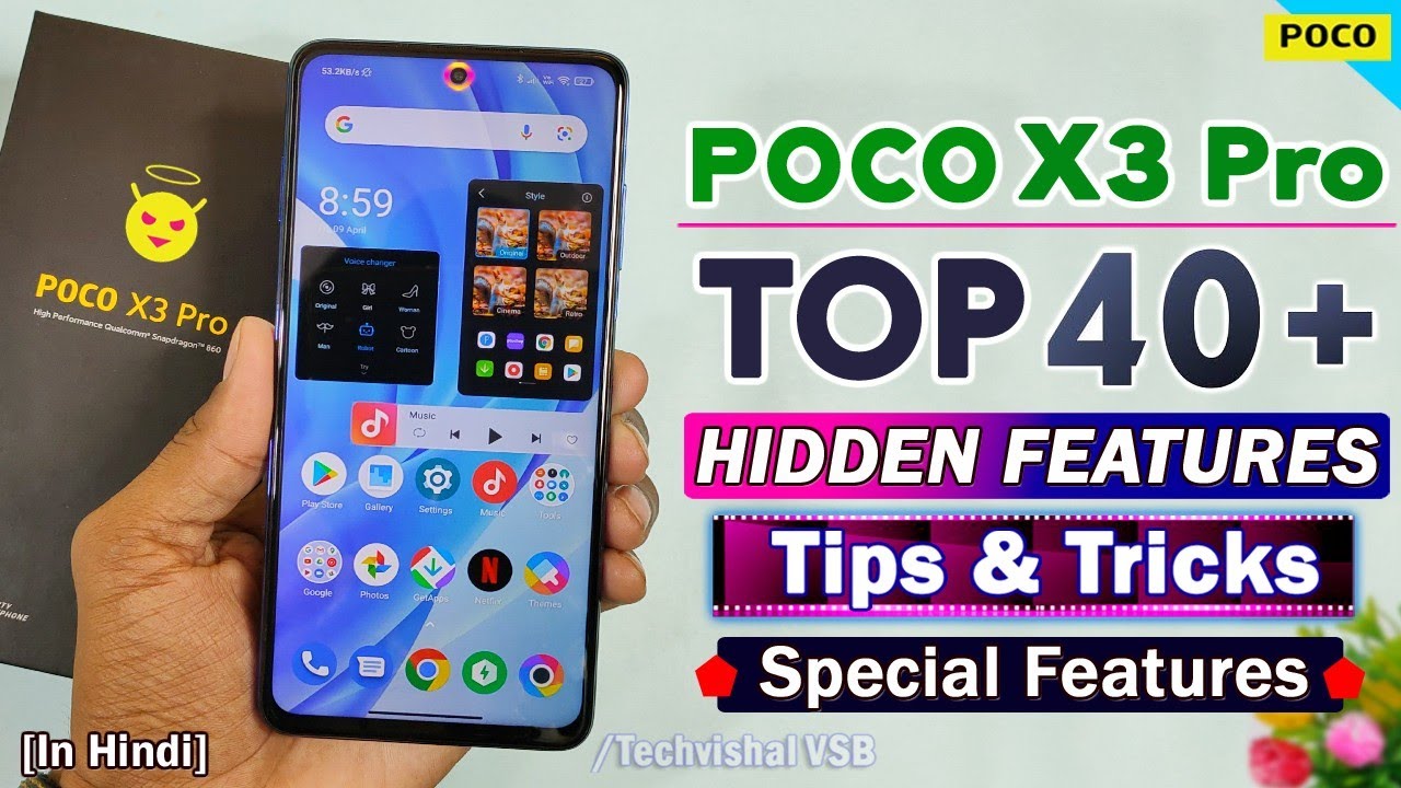 Poco X3 Pro TOP 40+ Hidden Features | Poco X3 Pro Tips & Tricks | Poco X3 Pro Features in Hindi