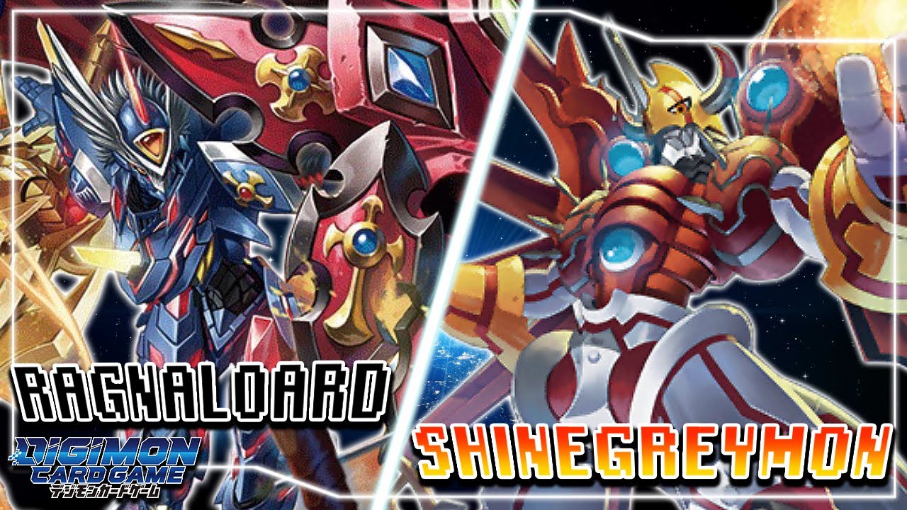 Digimon Card Game : Ragnaloardmon Legend Arms VS Shinegreymon (Yellow)