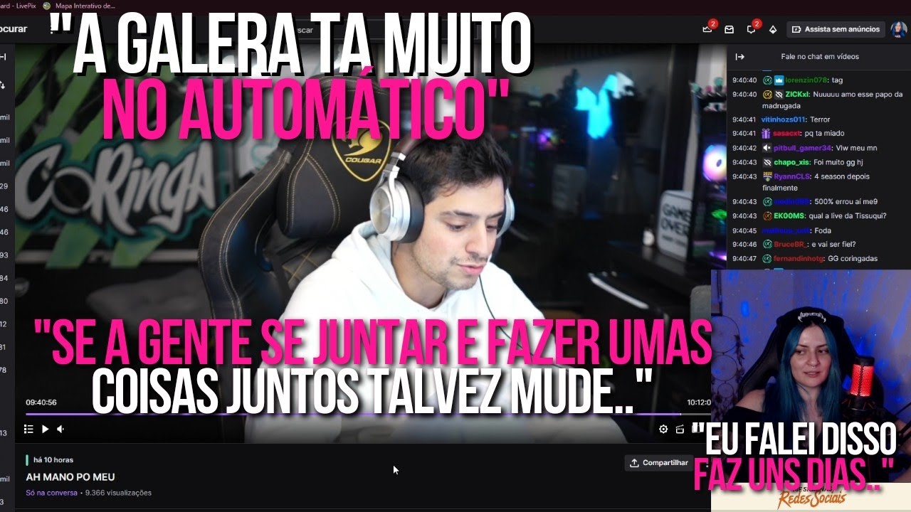 TSUKI REAGINDO O CORINGA FALANDO SOBRE SITUAÇÃO ATUAL DO RP NO CDA!