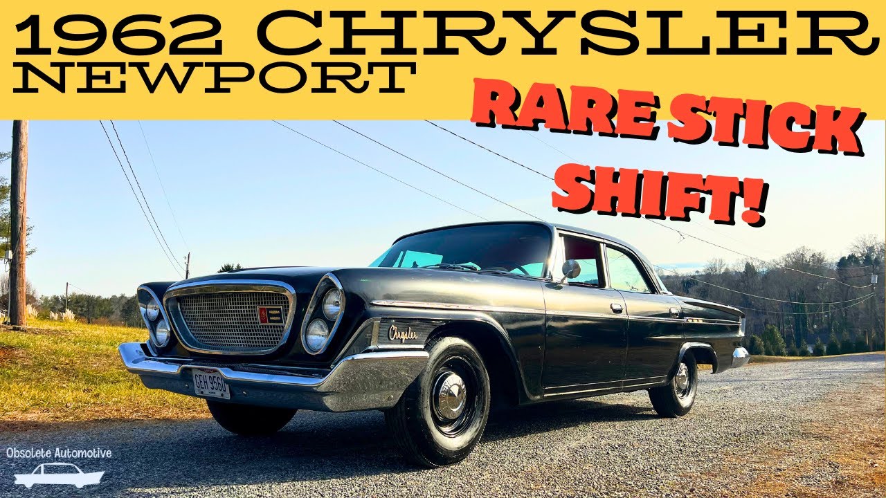 Rare! 1962 Chrysler Newport Stick Shift! Walkaround, Repair and Tuning. Obsolete Automotive Cars USA