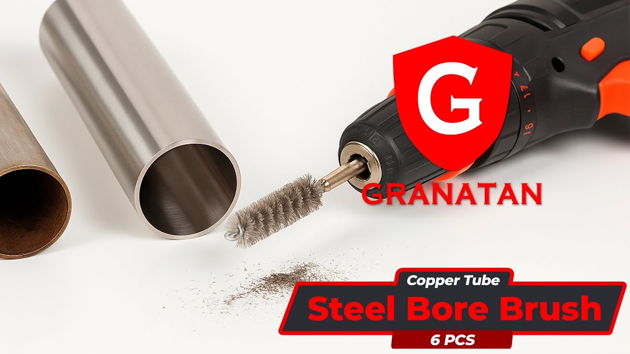 Granatan &ndash; 6PCS Copper Tube Pipe Cleaner | Stainless Steel Bore Brush Set for Drill