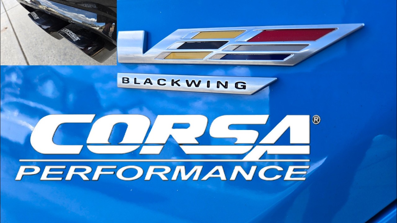 Cadillac CT4 V Blackwing Corsa Exhaust Sound Clips Stock VS Corsa