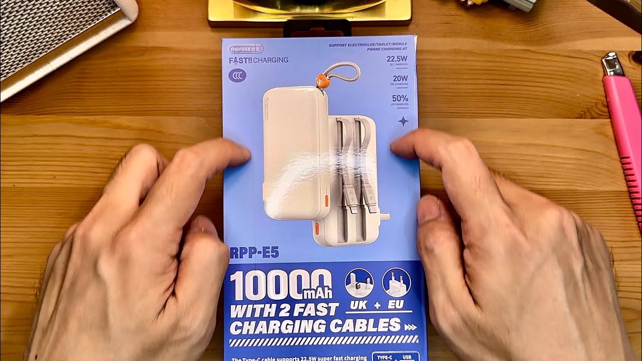 Remax Power Bank RPP-E5 Unboxing | asmr.anson